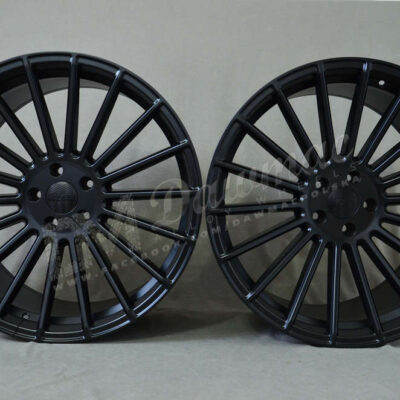 Haxer HX010 22" 10,5J ET40 + 11,5J ET38 5x120 Black Half Matt