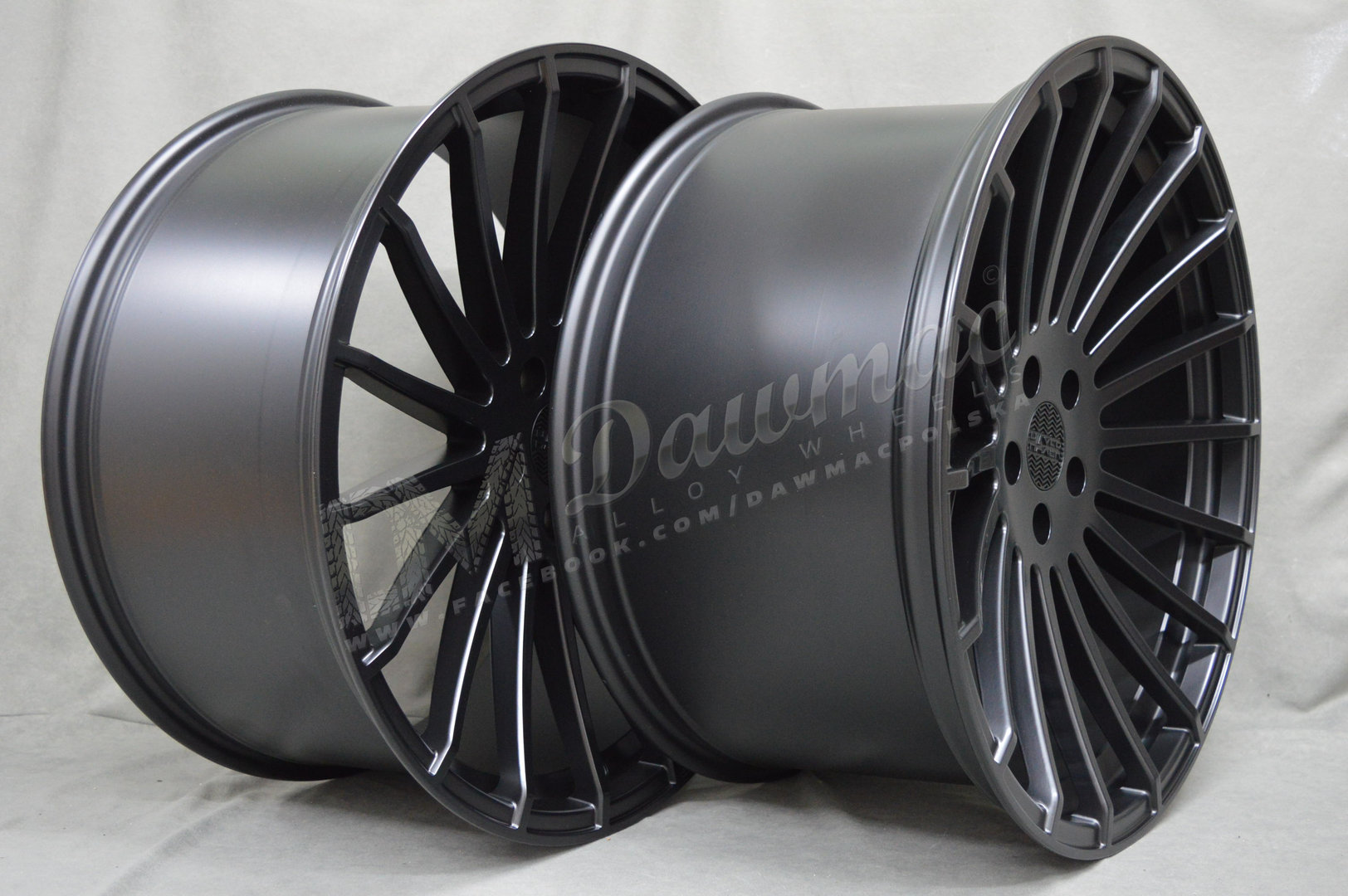 Haxer HX010 22" 9J ET30 + 10,5J ET40 5x112 Black Half Matt - obrazek 4