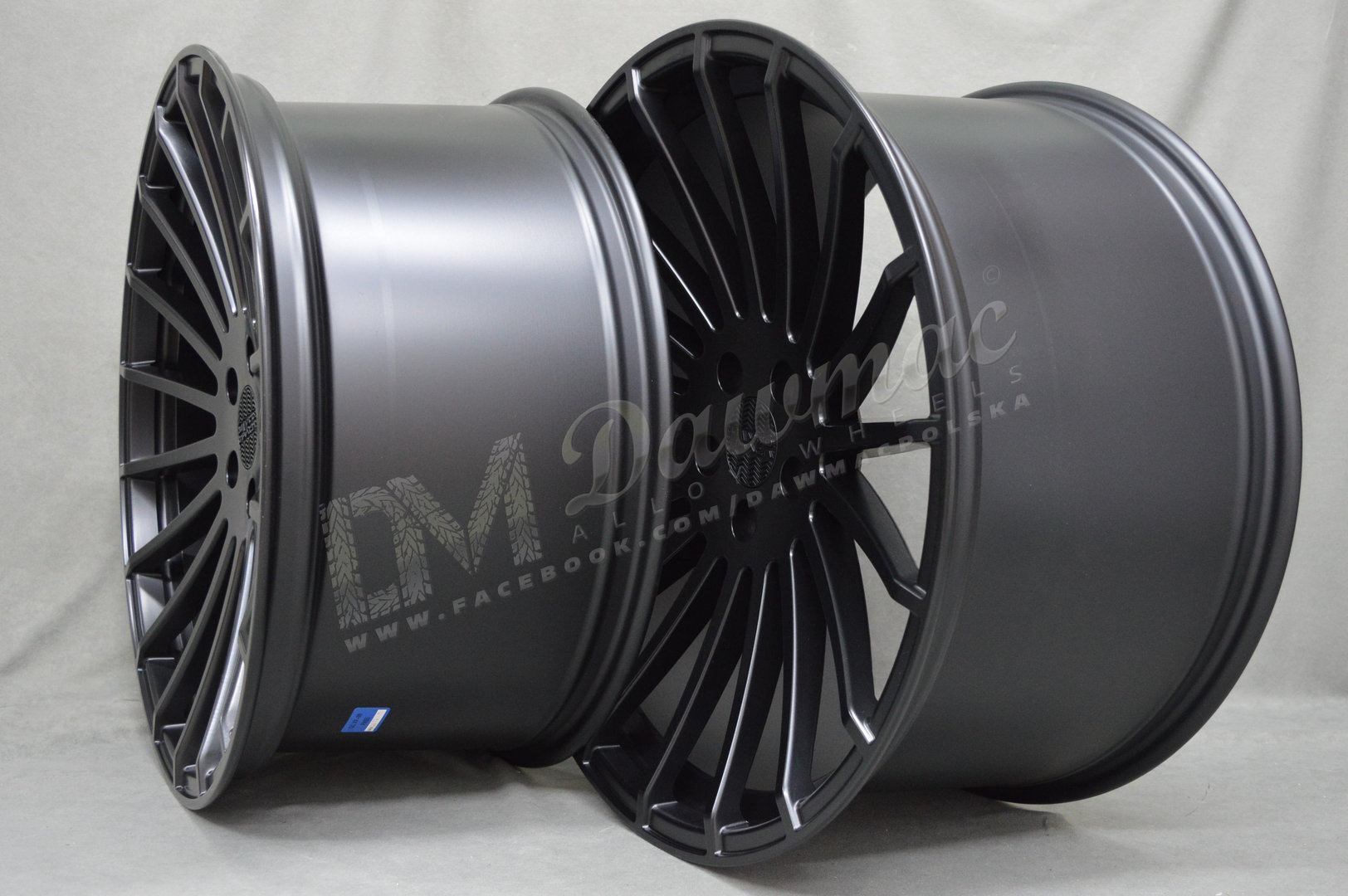 Haxer HX010 22" 9J ET30 + 10,5J ET40 5x112 Black Half Matt - obrazek 5