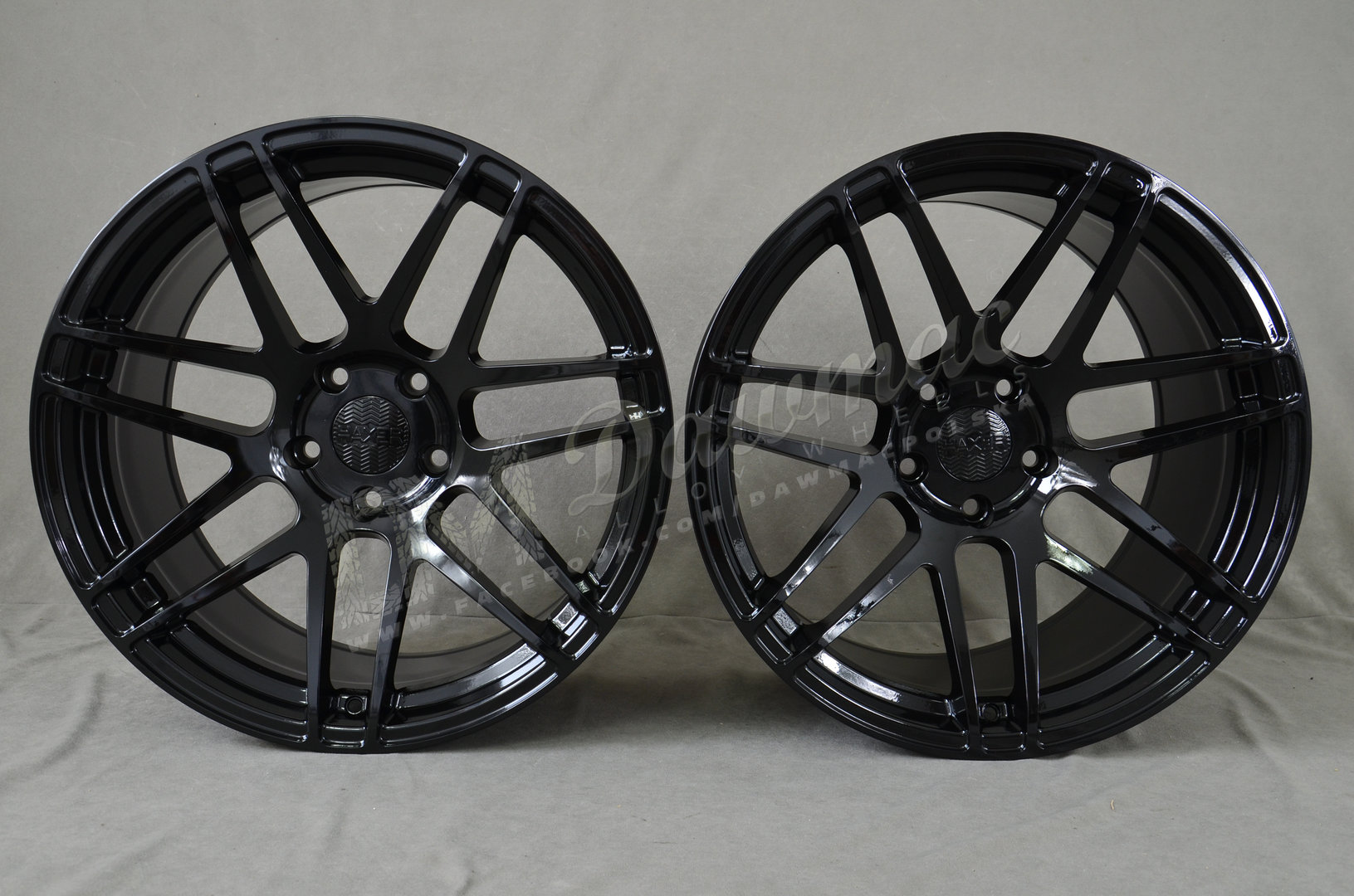 Haxer HX020 19" 9J ET20 + 10J ET15 5x120 Gloss Black - obrazek 2