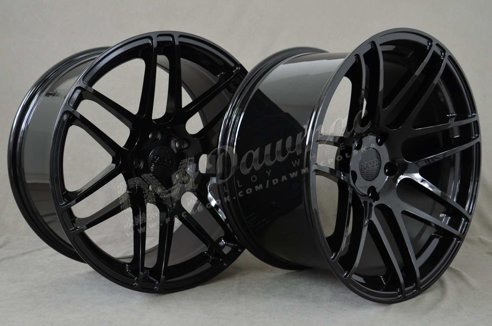 Haxer HX020 19" 9J ET20 + 10J ET15 5x120 Gloss Black - obrazek 5