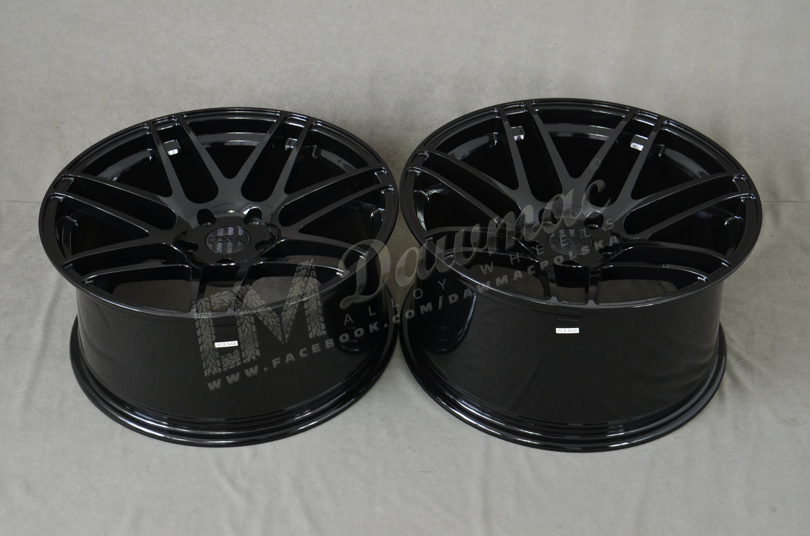 Haxer HX020 19" 9J ET20 + 10J ET15 5x120 Gloss Black - obrazek 7