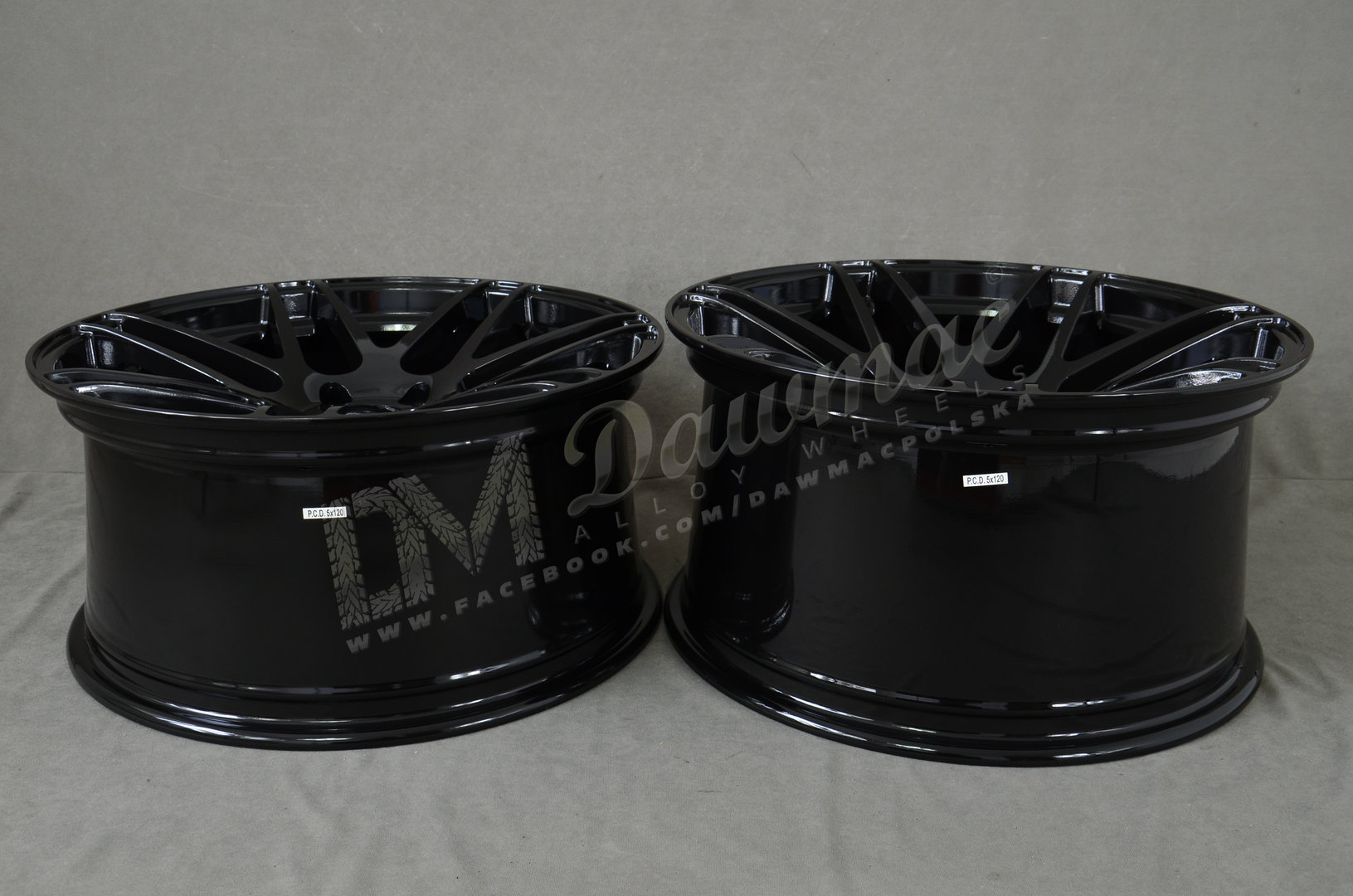 Haxer HX020 19" 9J ET20 + 10J ET15 5x120 Gloss Black - obrazek 8