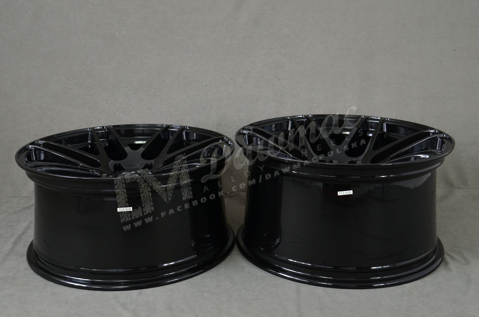 Haxer HX020 19" 9J ET20 + 10J ET15 5x120 Gloss Black - obrazek 9