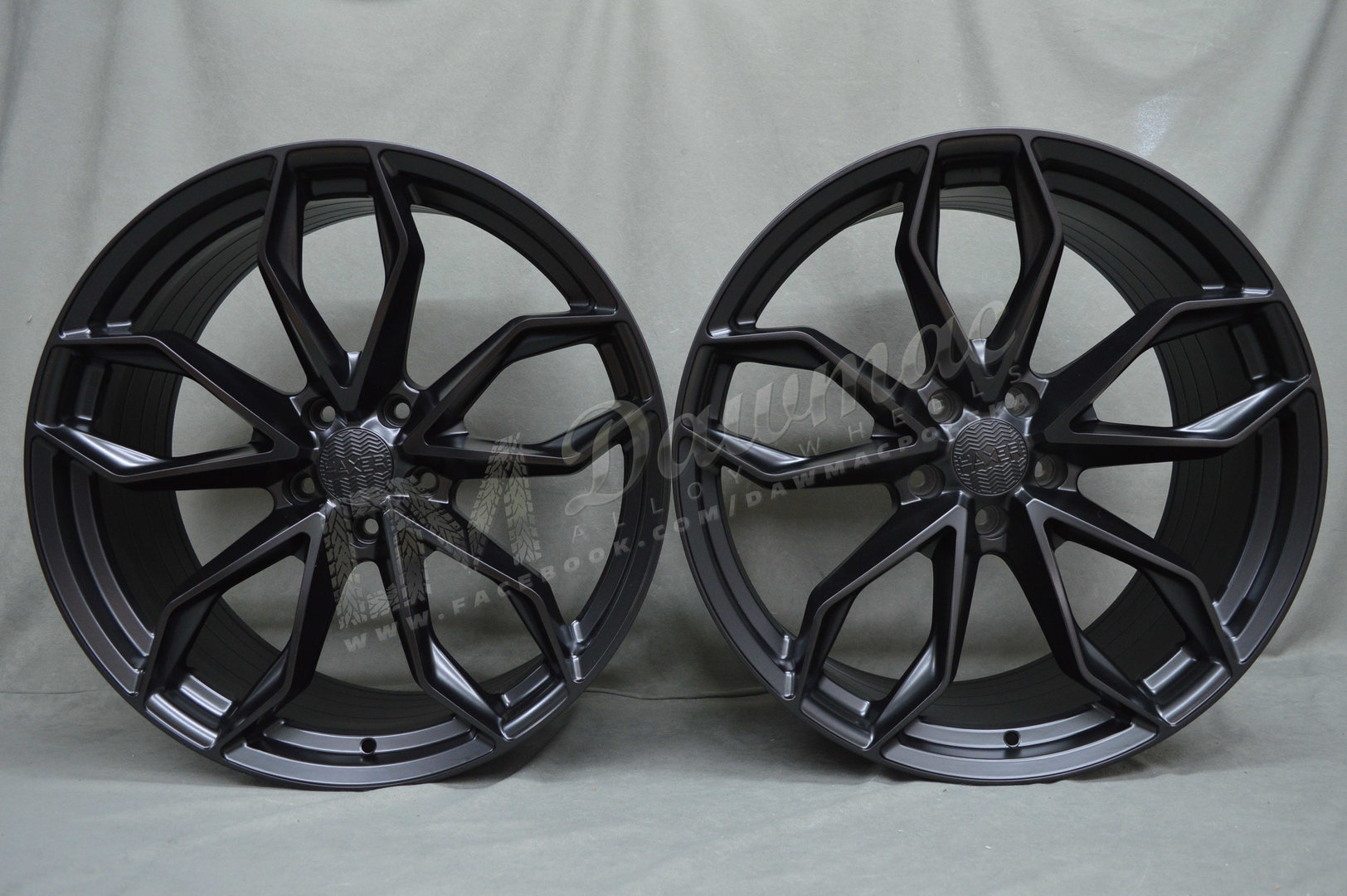 Haxer HX021 21" 10J ET40 + 11J ET38 5x120 Black Half Matt - obrazek 2