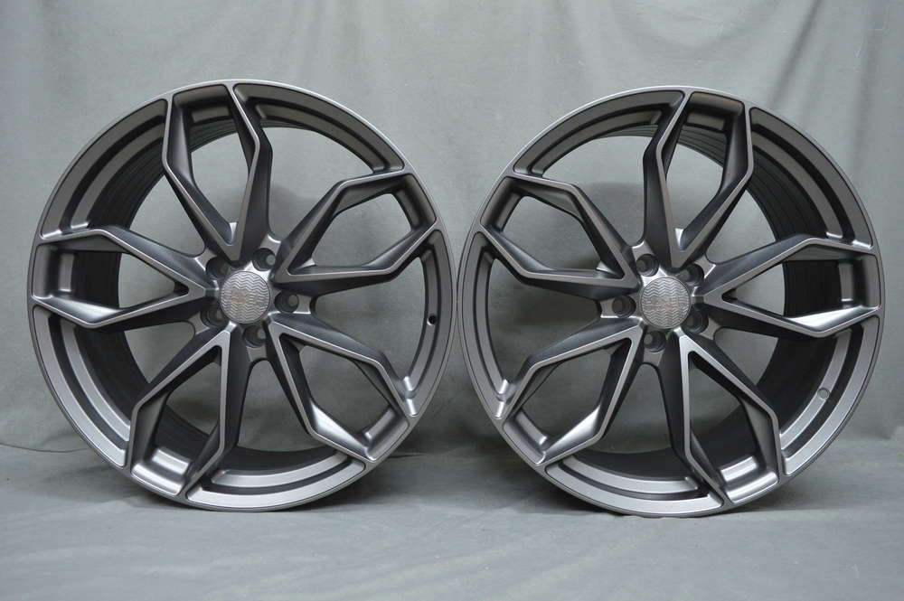 Haxer HX021 21" 10J ET46 + 11J ET38 5x112 Graphite Half Matt