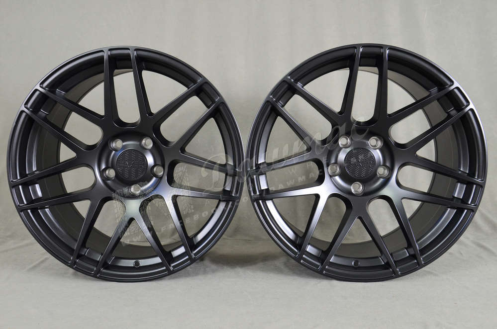 Haxer HX022 19" 9J ET30 + 10J ET30 5x120 Black Half Matt