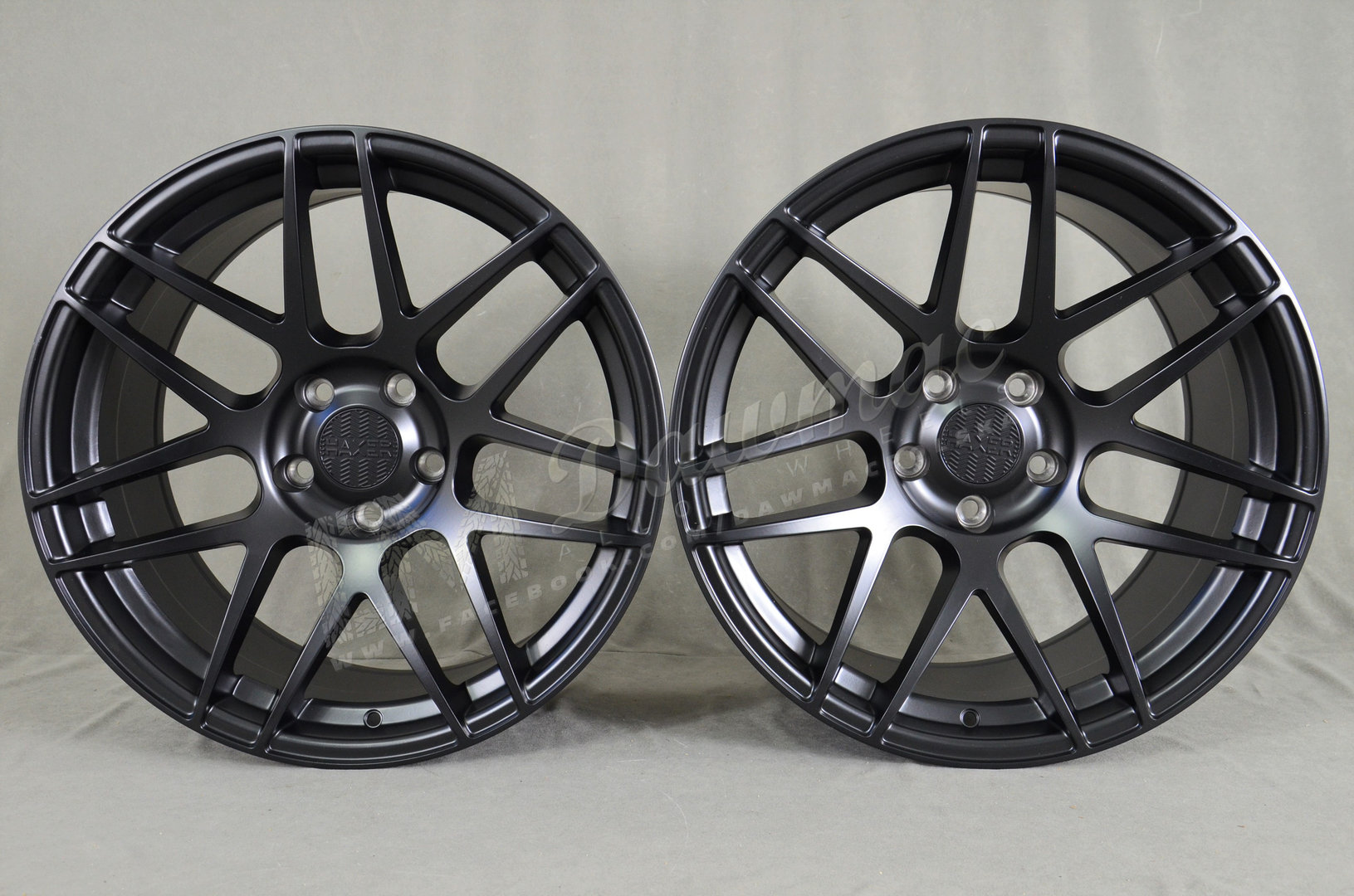 Haxer HX022 19" 9J ET30 + 10J ET30 5x120 Black Half Matt - obrazek 2