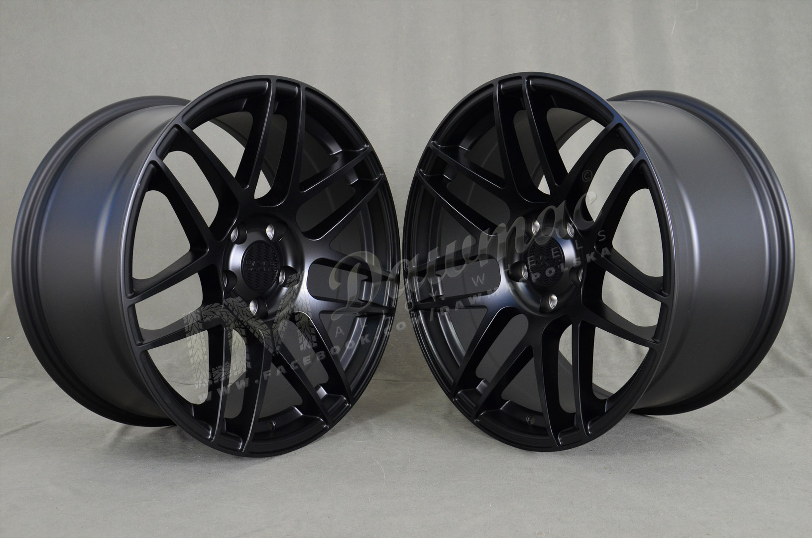 Haxer HX022 19" 9J ET30 + 10J ET30 5x120 Black Half Matt - obrazek 3