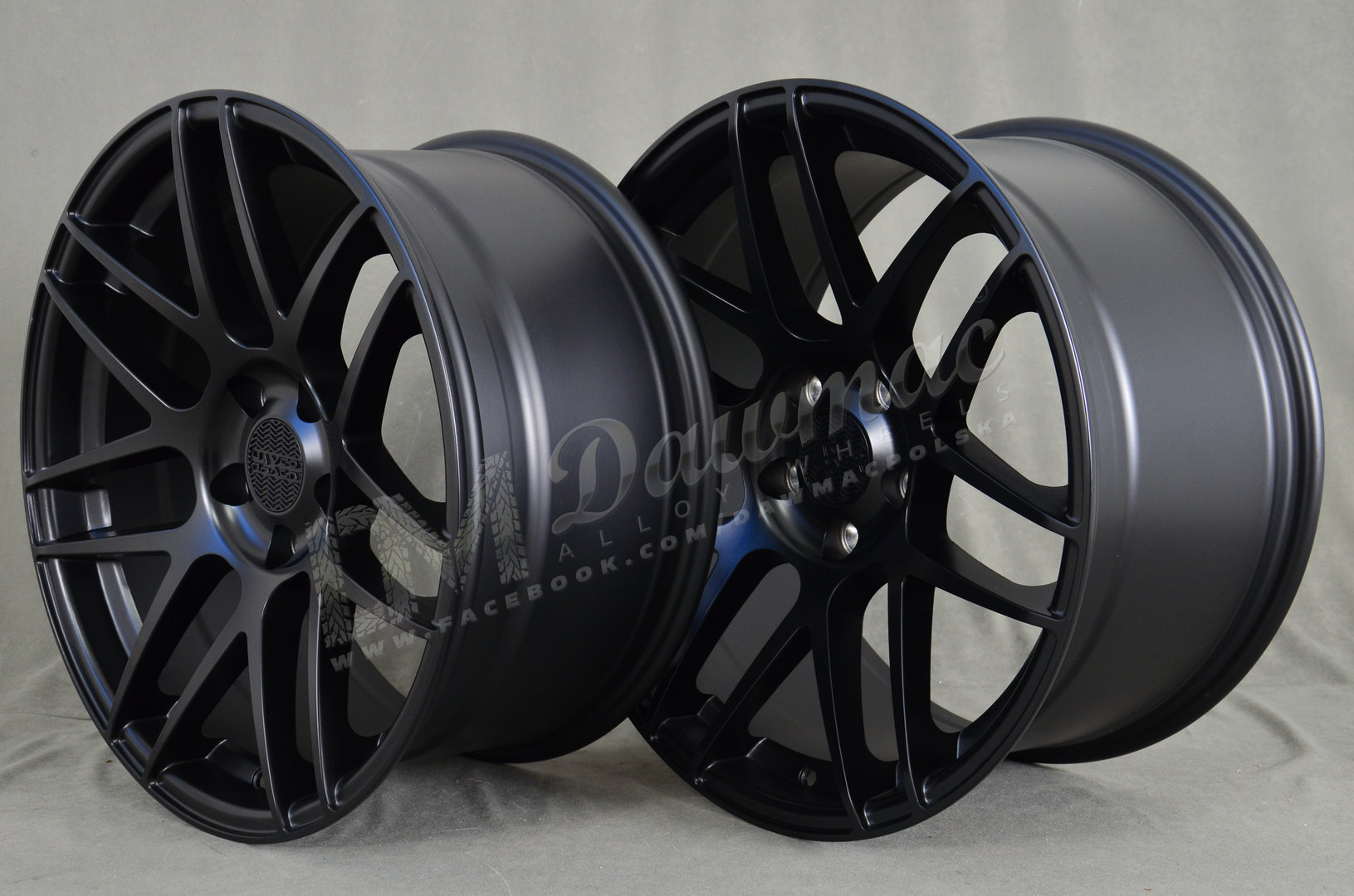 Haxer HX022 19" 9J ET30 + 10J ET30 5x120 Black Half Matt - obrazek 4