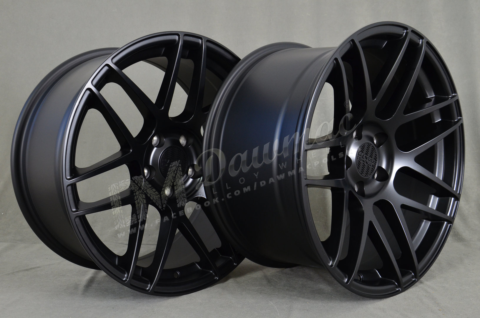 Haxer HX022 19" 9J ET30 + 10J ET30 5x120 Black Half Matt - obrazek 5