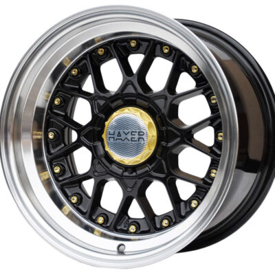 Haxer HX025 18" 8J ET30 5x120 Black Half Matt with Gold