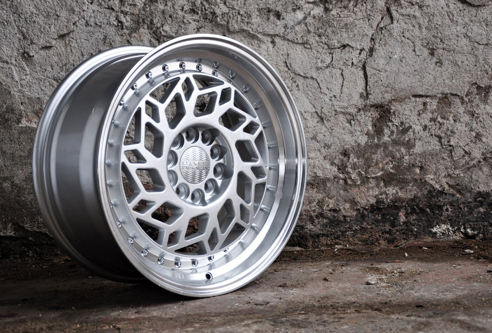 Haxer HX027 17" 8J ET30 + 9J ET20 5x120 Machined Silver - obrazek 3