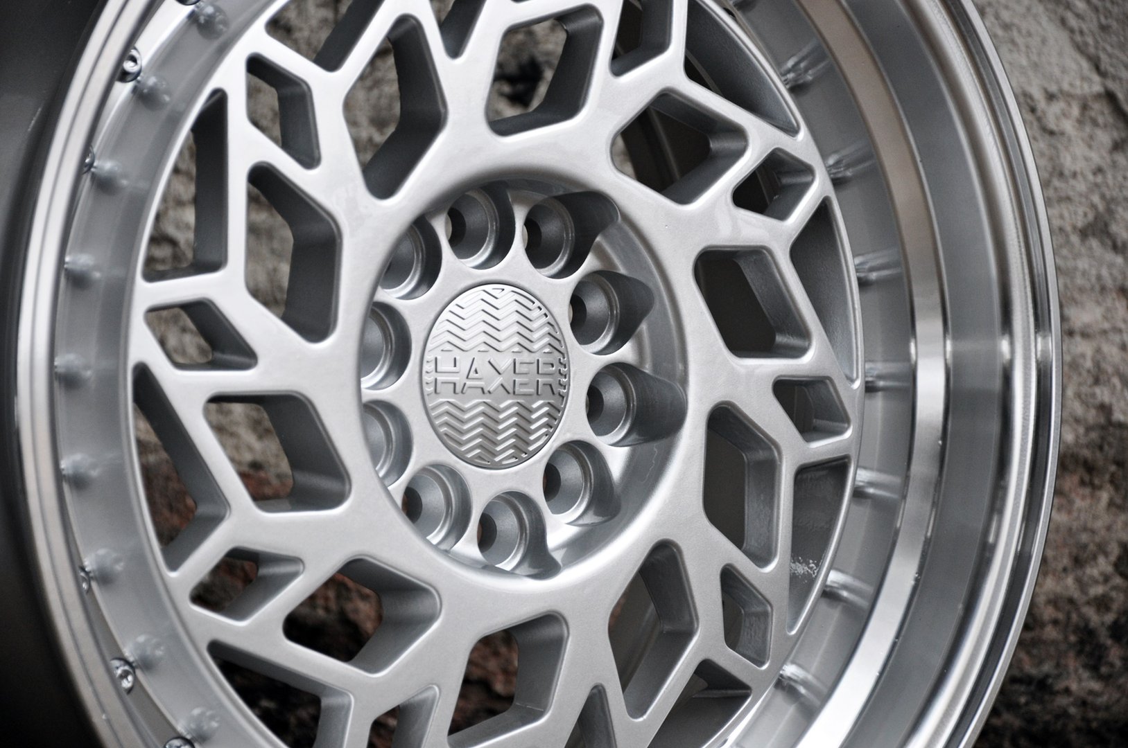 Haxer HX027 17" 8J ET30 + 9J ET30 5x112 Machined Silver - obrazek 4