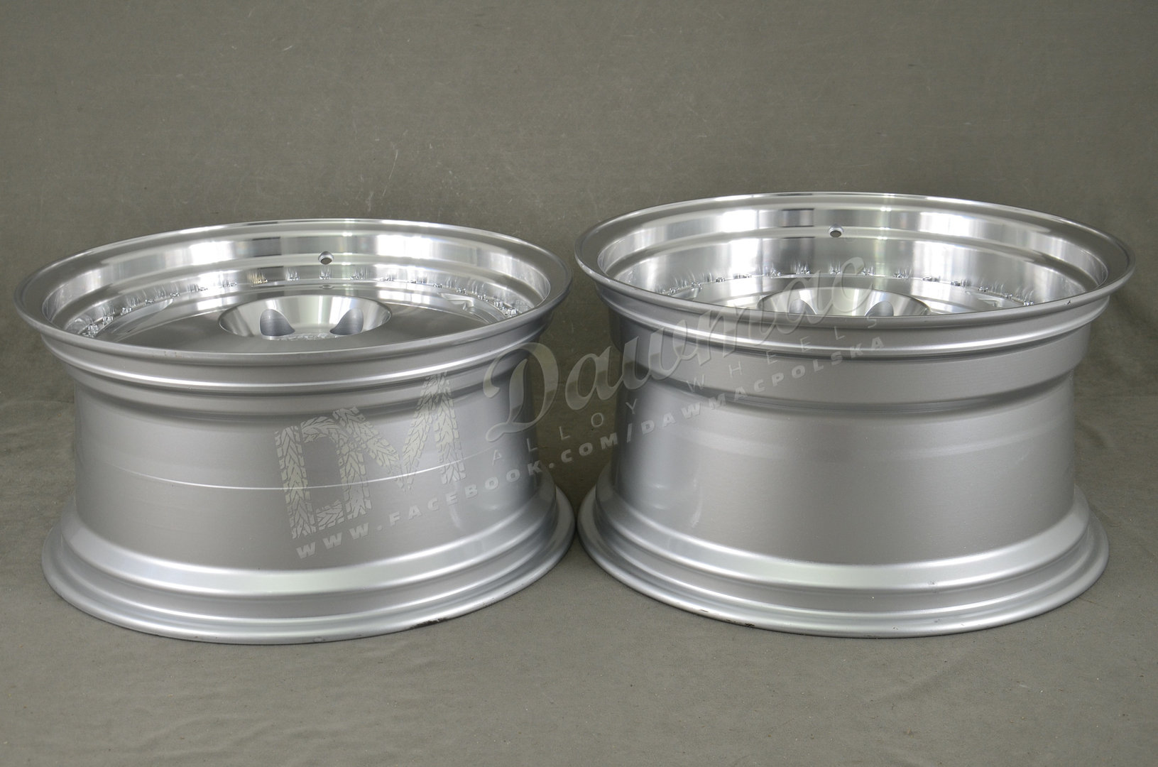 Haxer HX029 15" 7J ET35 + 8J ET20 4x100 Machined Silver - obrazek 7