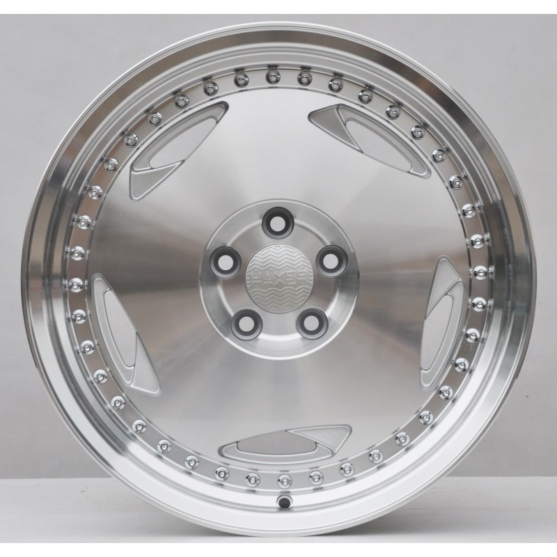 Haxer HX029 16" 8J ET20 + 9J ET20 5x112 Machined Silver - obrazek 6
