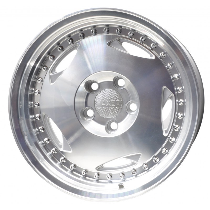 Haxer HX029 16" 8J ET20 + 9J ET20 5x112 Machined Silver - obrazek 8