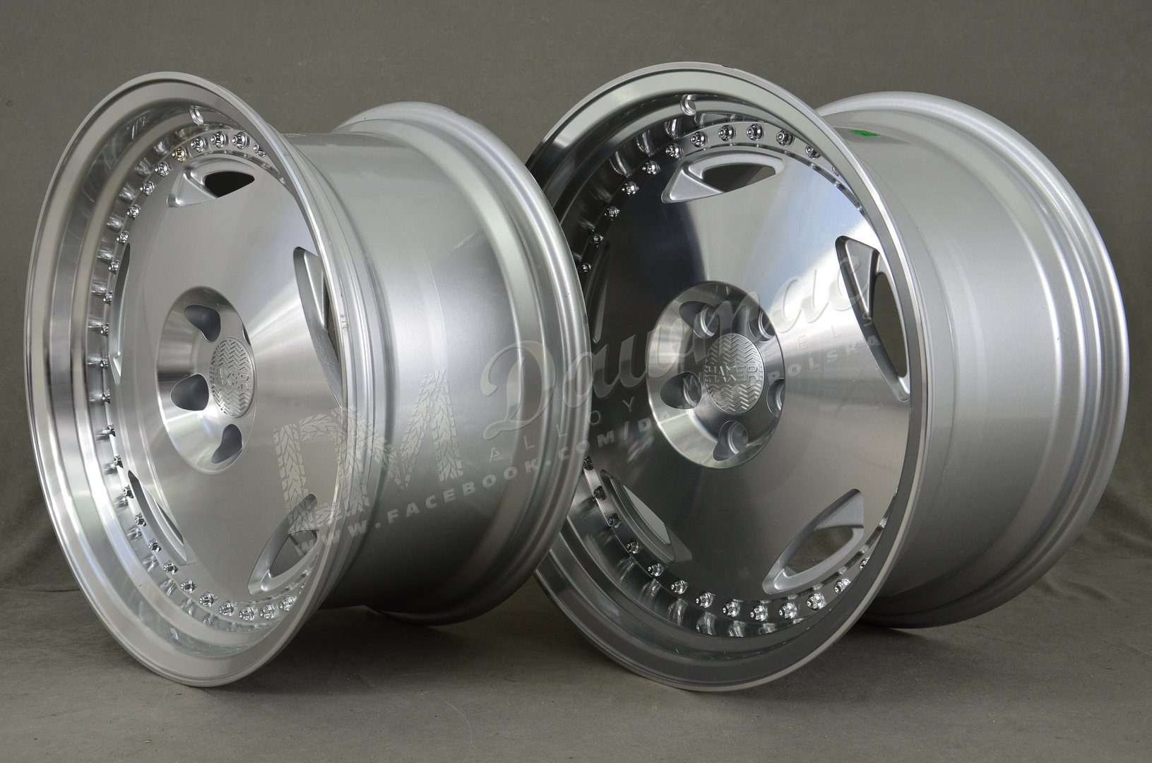 Haxer HX029 18" 9J ET22 + 10J ET22 5x112 Machined Silver - obrazek 4