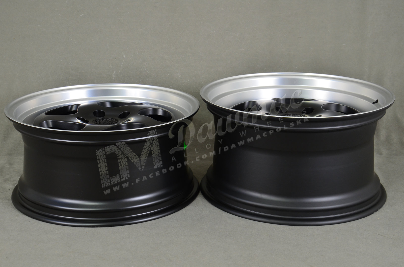 Haxer HX032 18" 8,5J ET25 + 9,75J ET20 5x120 Black Half Matt Machine Lip - obrazek 7