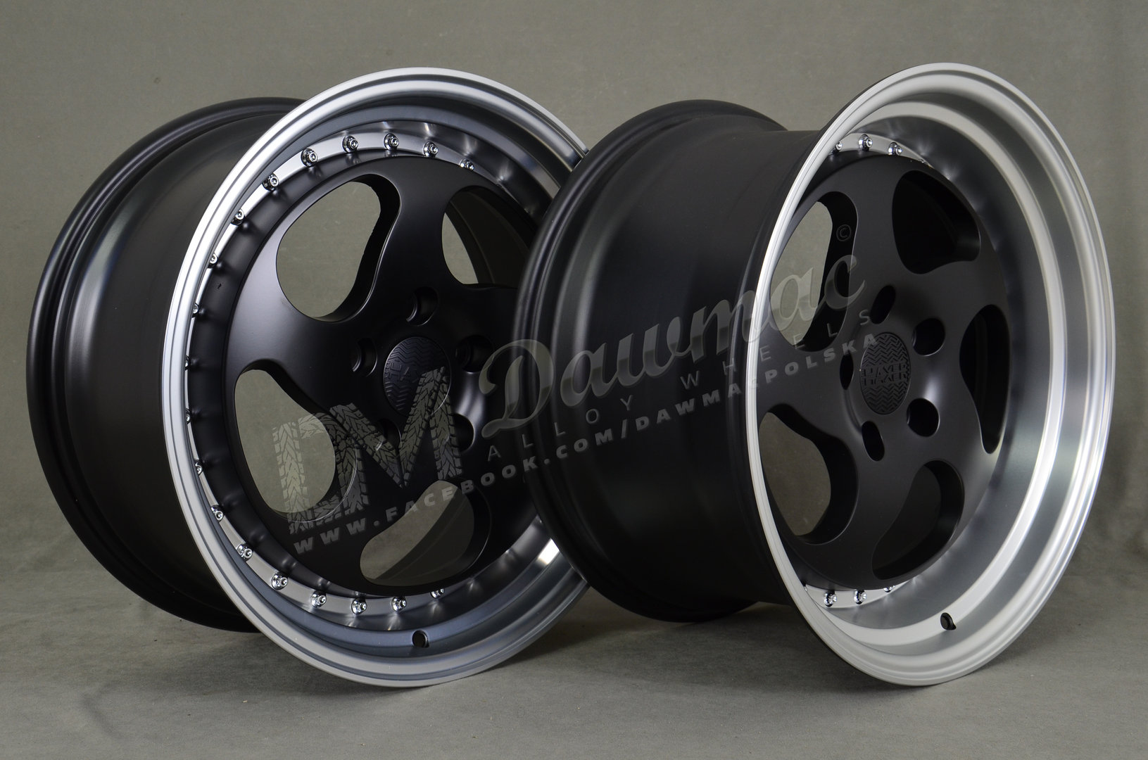 Haxer HX032 18" 8,5J ET35 + 9,75J ET30 5x120 Black Half Matt Machine Lip - obrazek 5