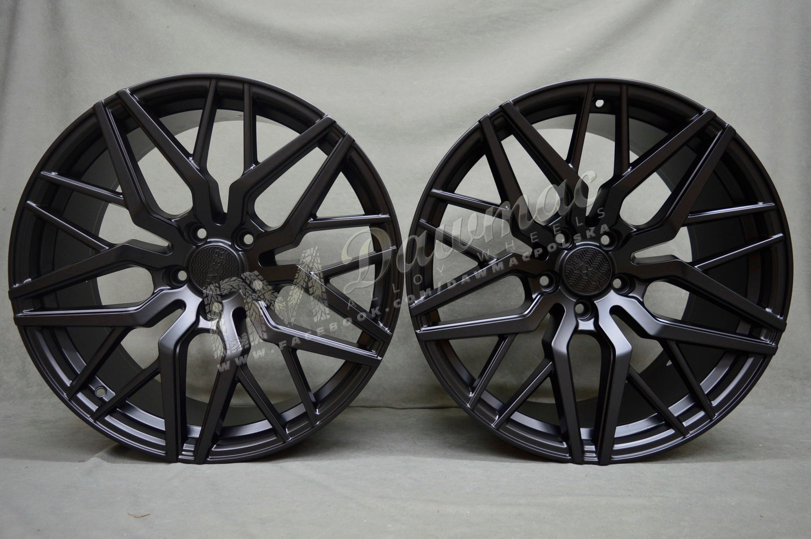 Haxer HX035 20" 8,5J ET33 + 10J ET38 5x120 Black Half Matt - obrazek 2