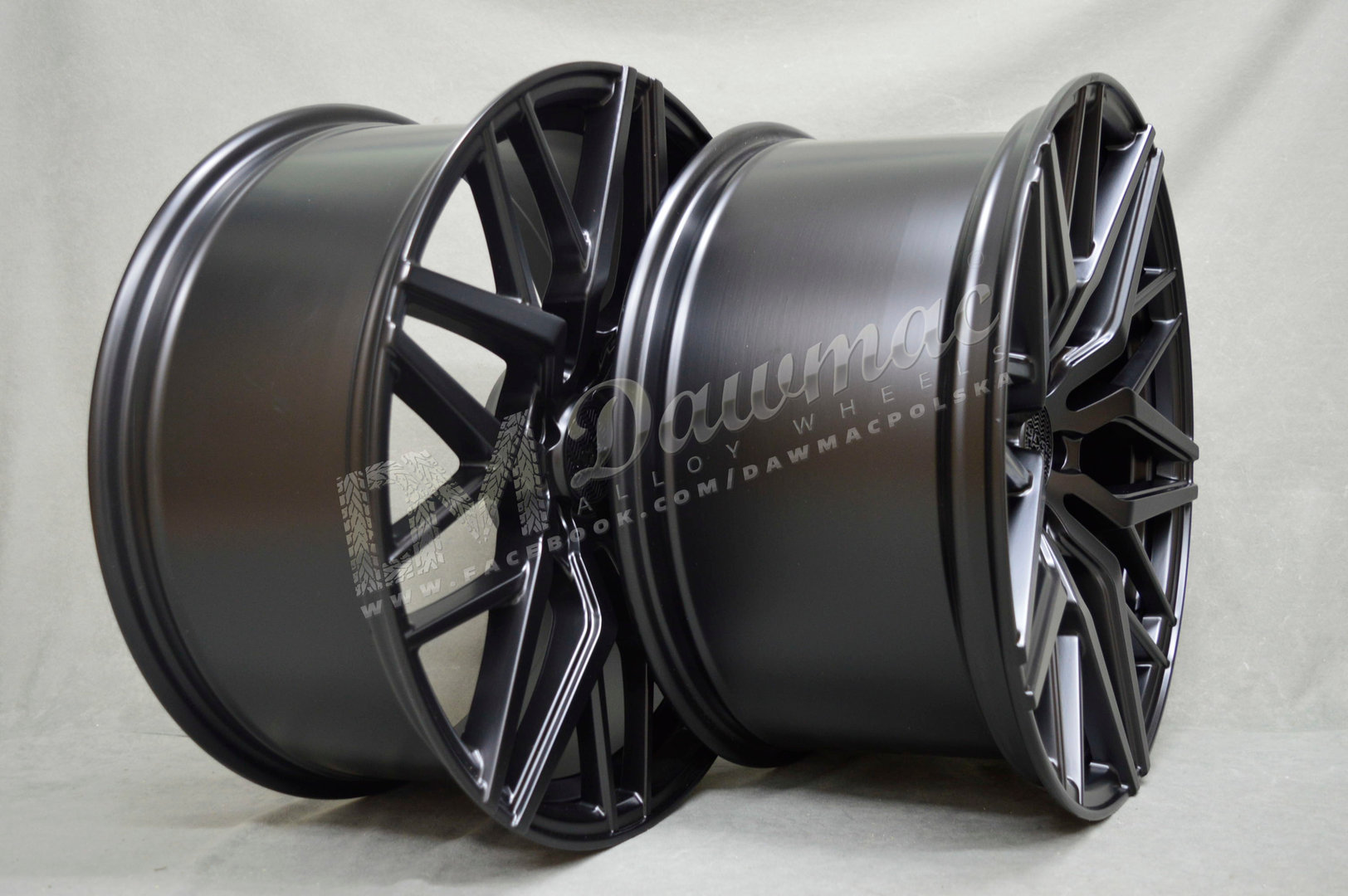 Haxer HX035 20" 8,5J ET33 + 10J ET38 5x120 Black Half Matt - obrazek 4