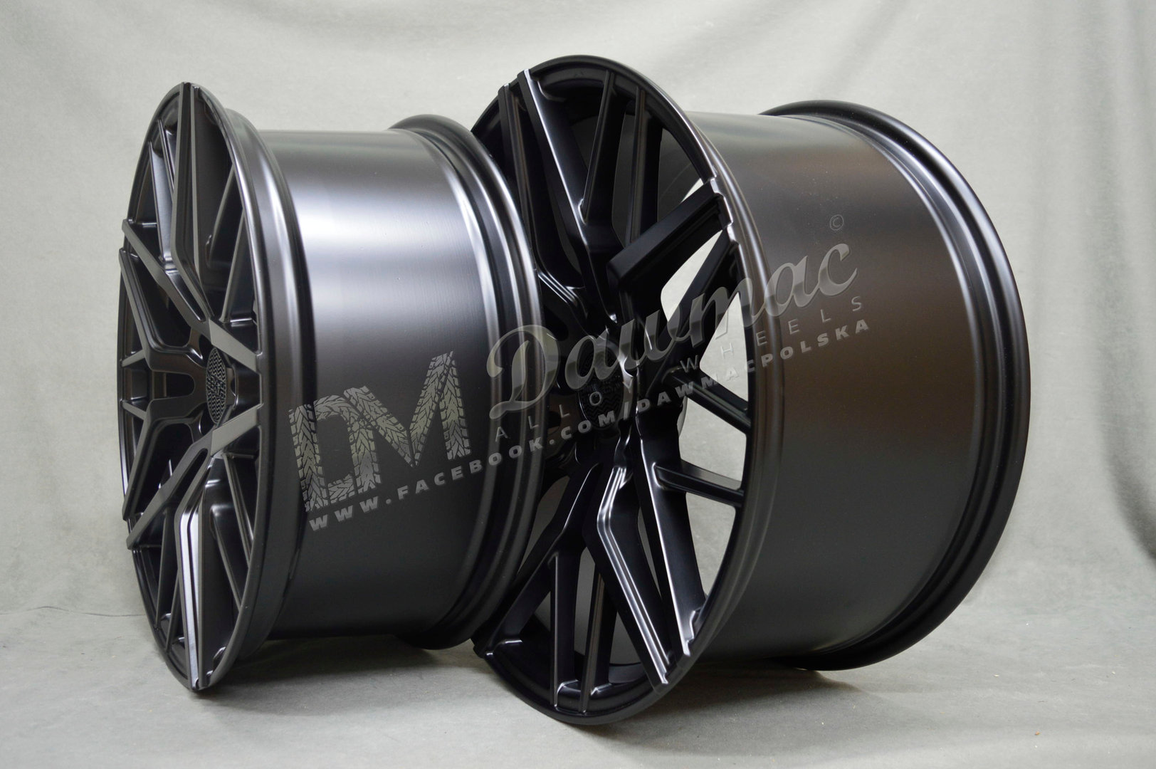 Haxer HX035 20" 8,5J ET33 + 10J ET38 5x120 Black Half Matt - obrazek 5