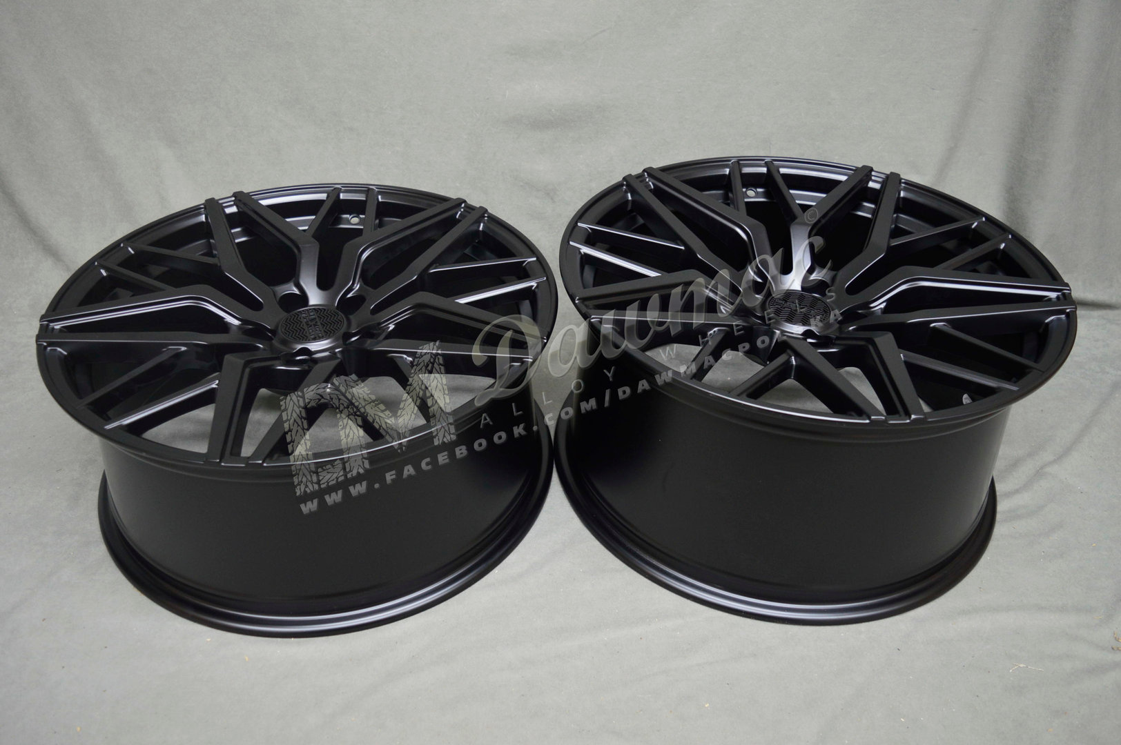 Haxer HX035 20" 8,5J ET33 + 10J ET38 5x120 Black Half Matt - obrazek 6