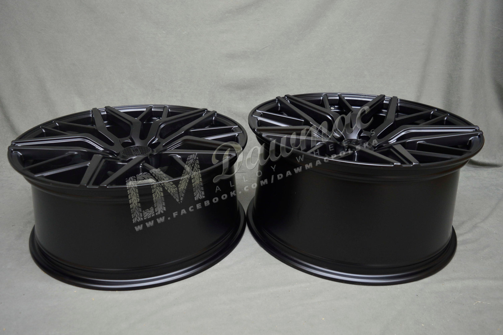 Haxer HX035 20" 8,5J ET33 + 10J ET38 5x120 Black Half Matt - obrazek 7