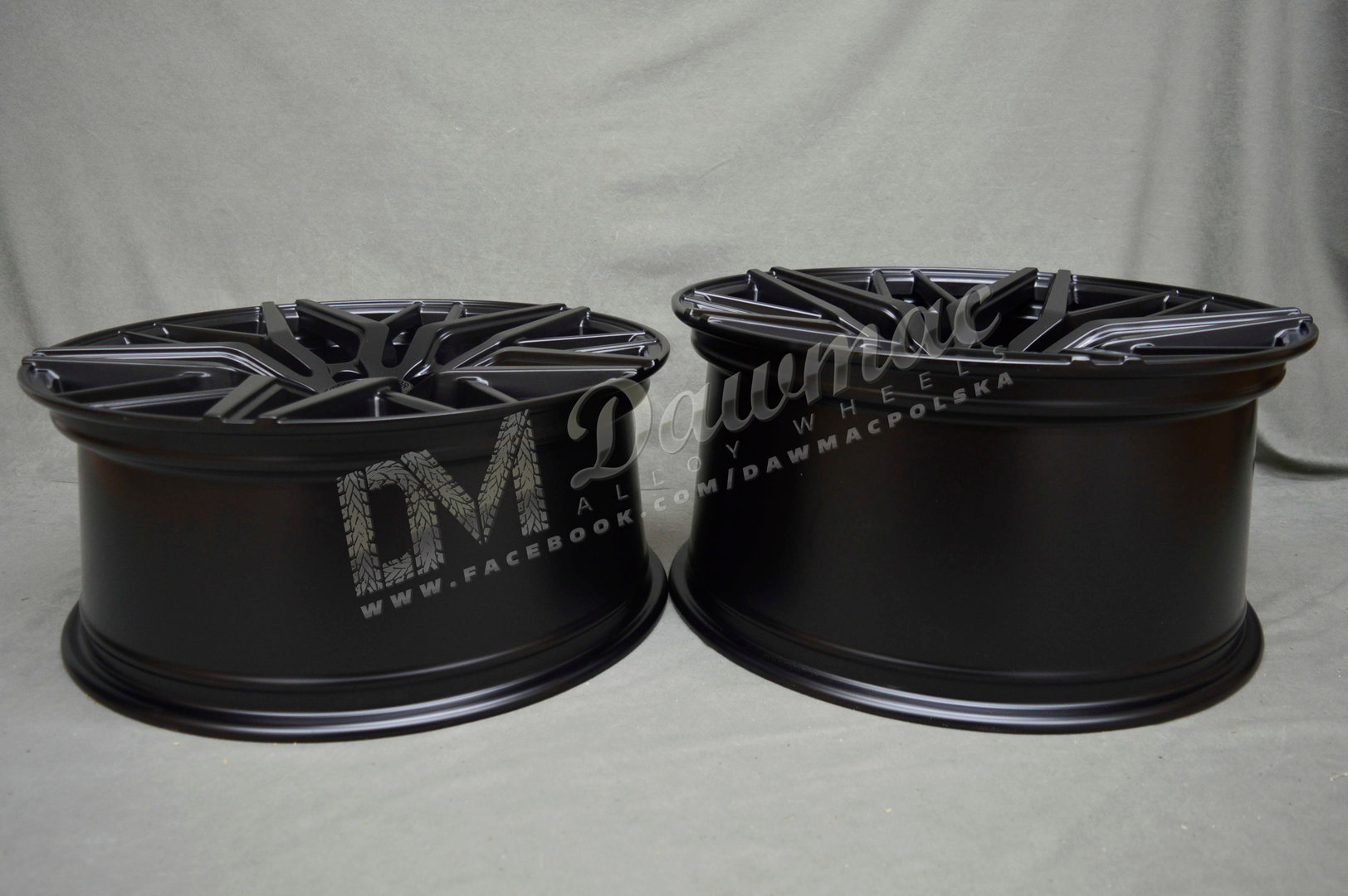 Haxer HX035 20" 8,5J ET33 + 10J ET38 5x120 Black Half Matt - obrazek 8