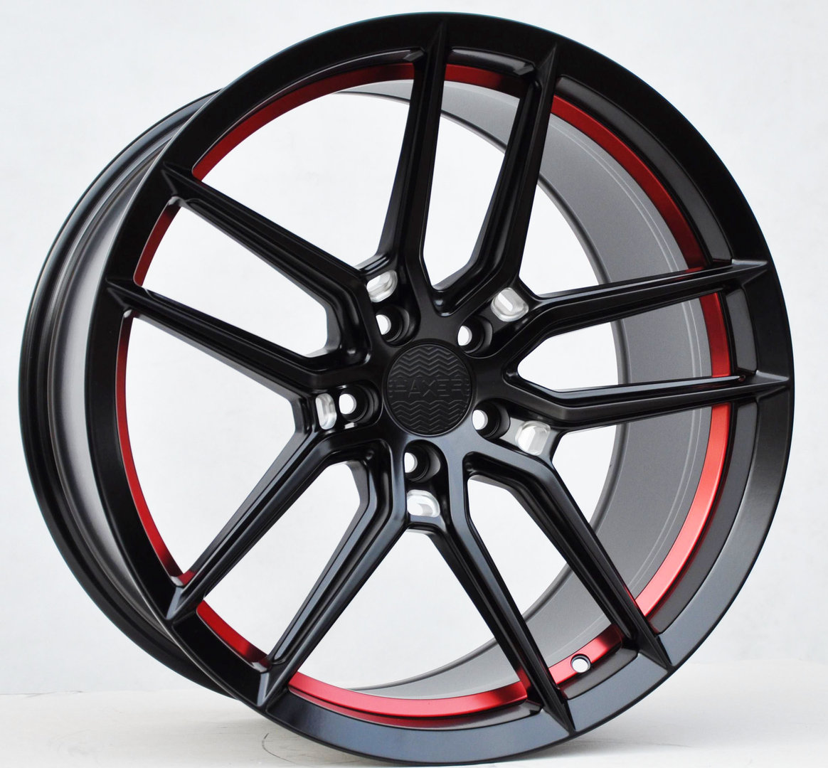 Haxer HX037 20" 9J ET18 + 10,5J ET23 5x115 Matt Black Red - obrazek 4