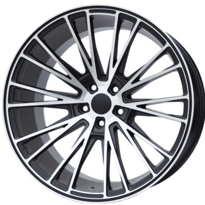 Haxer HX040 20" 8,5J ET35 + 10J ET40 5x112 Matt Black Machined