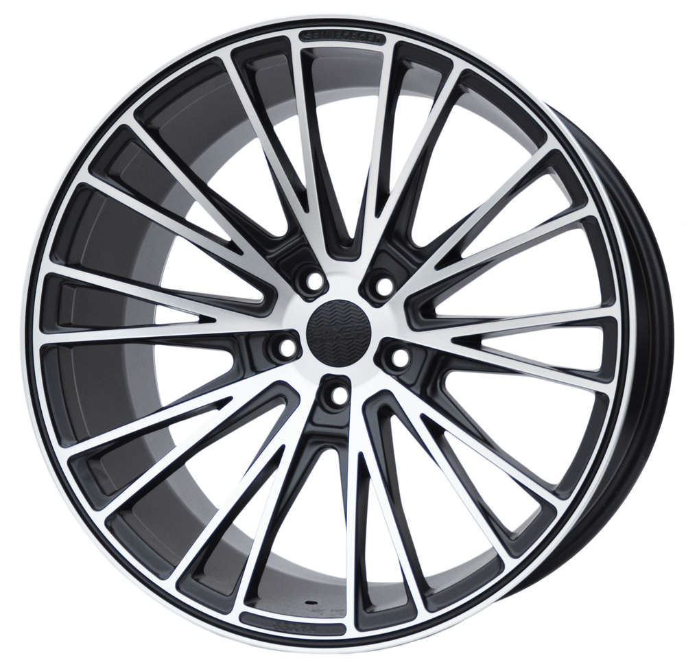 Haxer HX040 20" 8,5J ET35 + 10J ET40 5x112 Matt Black Machined