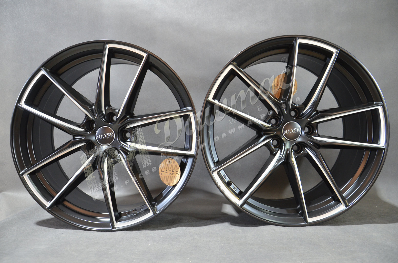 Haxer HX045 20" 8,5J ET25 + 9,5J ET40 5x112 BLHM - obrazek 2