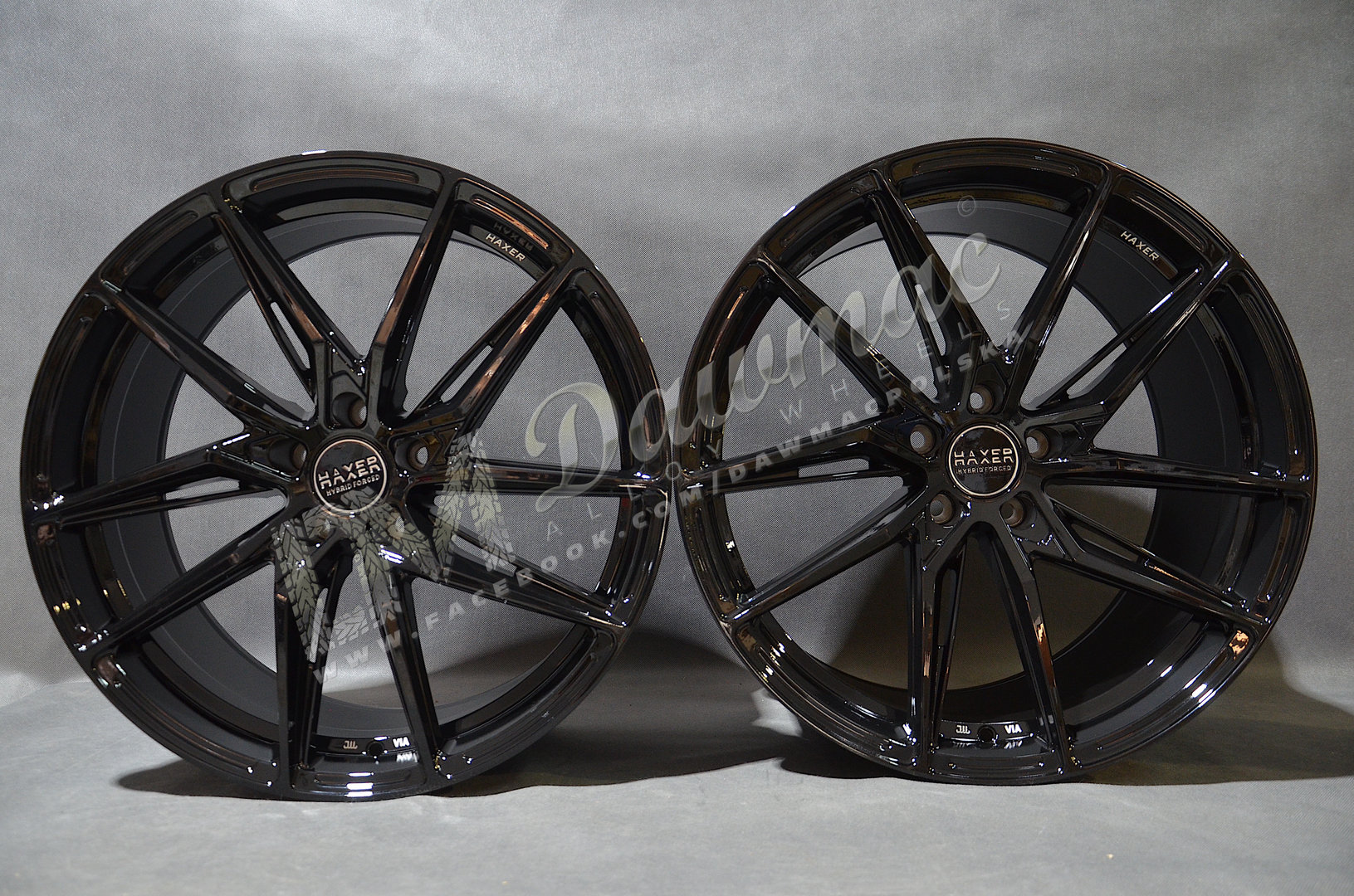 Haxer HX08F 20" 10,5J ET42 + 11J ET36 5x120 Gloss Black - obrazek 2