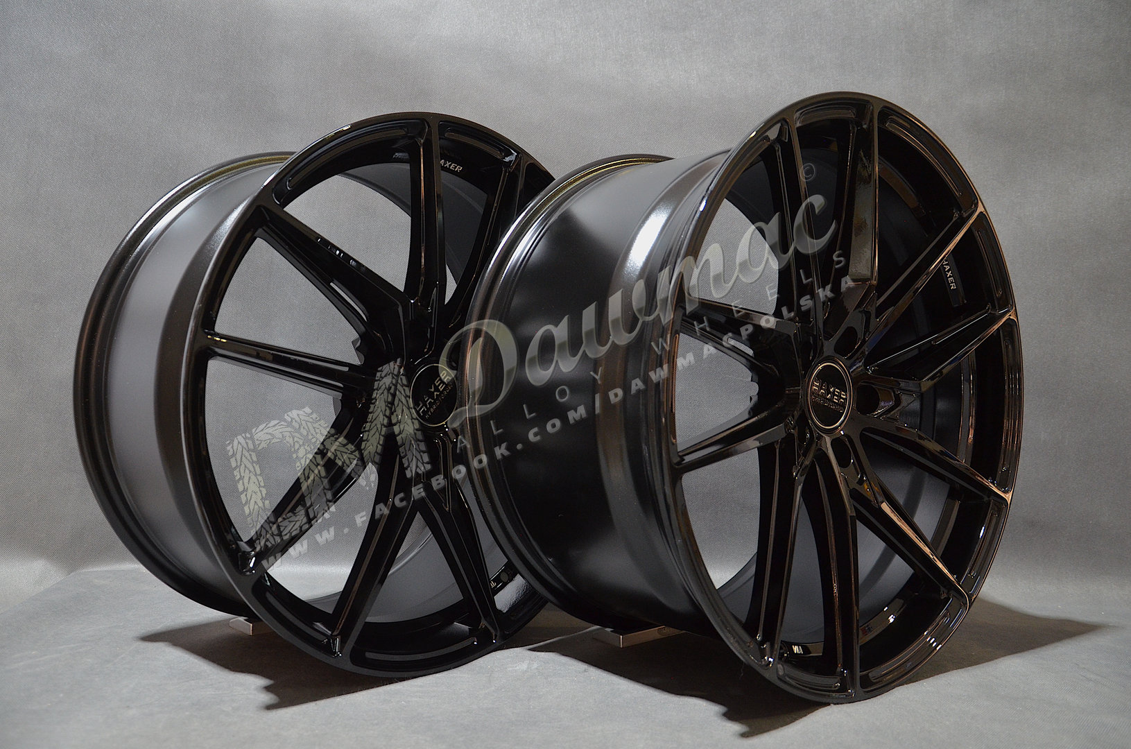 Haxer HX08F 21" 9J ET28 + 10,5J ET42 5x112 Gloss Black - obrazek 5