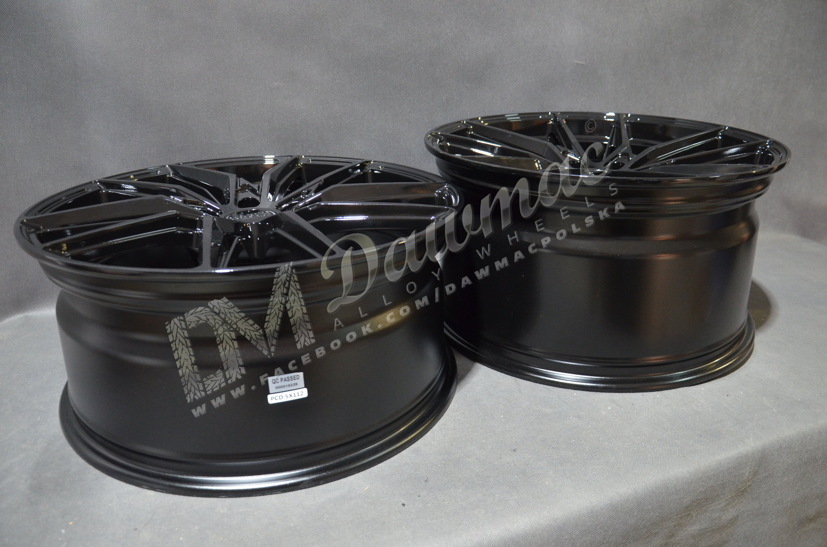 Haxer HX08F 21" 9J ET28 + 10,5J ET42 5x112 Gloss Black - obrazek 8