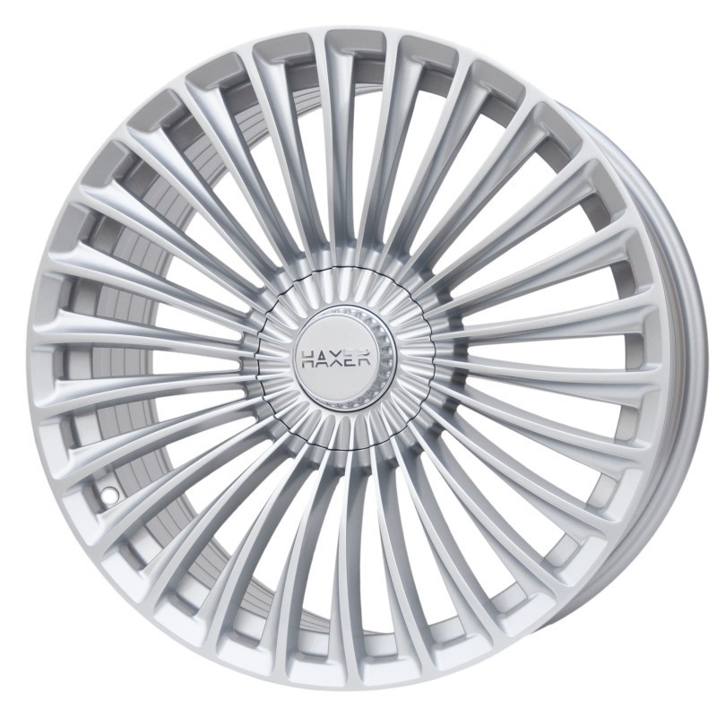 Haxer HX09F 20" 8,5J ET43 + 9,5J ET43 5x112 Silver Shining - obrazek 3