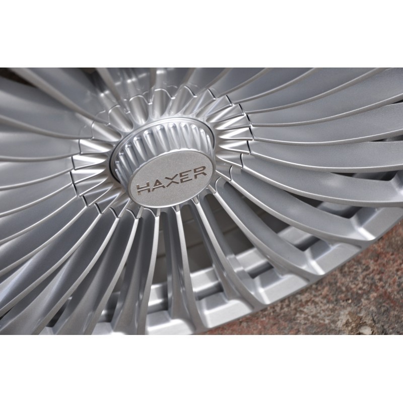 Haxer HX09F 20" 8,5J ET43 + 9,5J ET43 5x112 Silver Shining - obrazek 5
