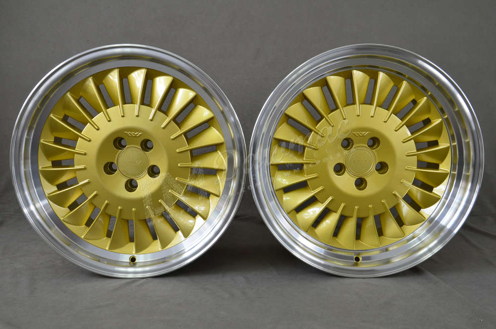 ISPIRI CSR1D 18" 8,5J ET35 + 9,5J ET35 5x100 Vintage Gold Polished Lip