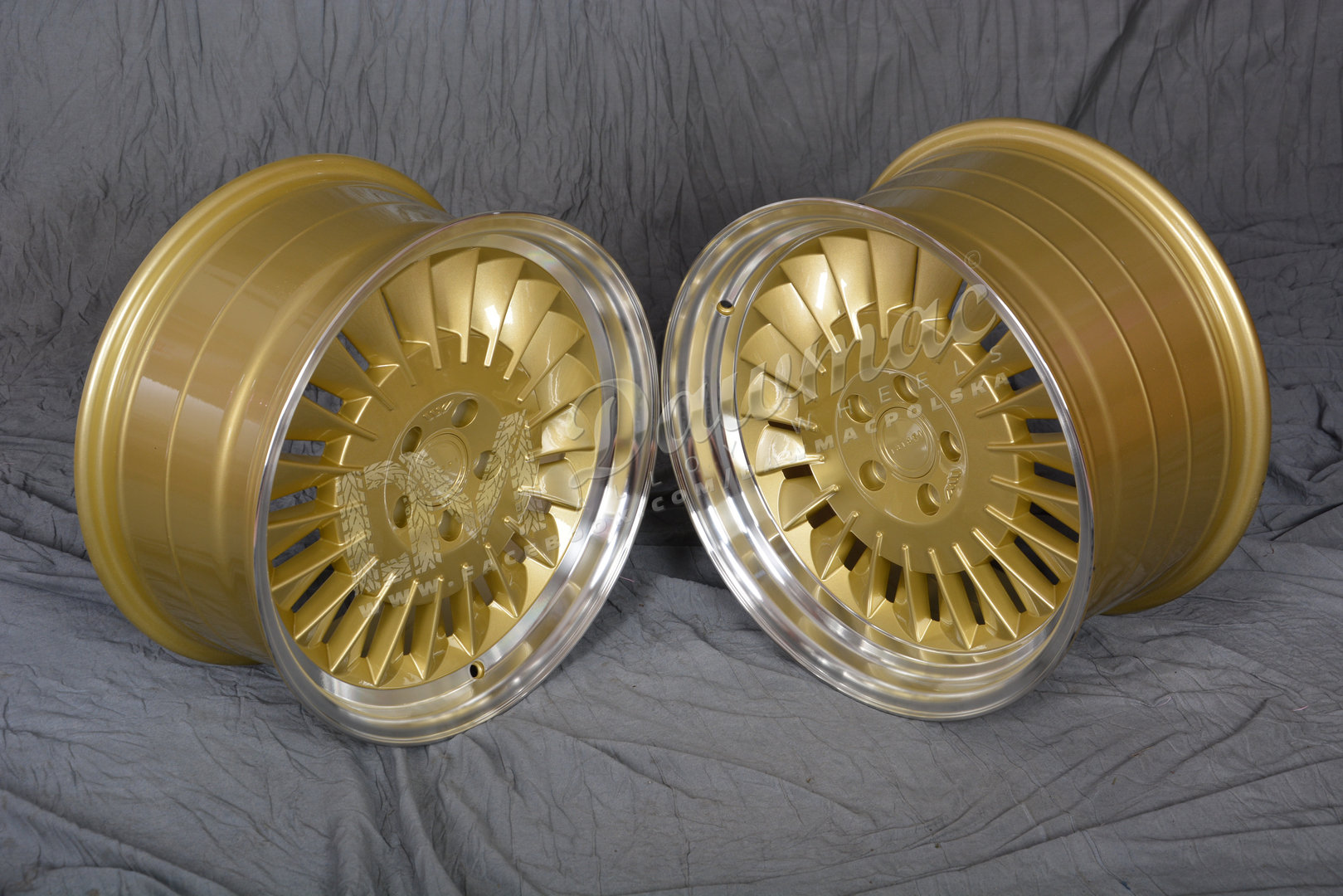 ISPIRI CSR1D 18" 9,5J ET42 5x112 Vintage Gold Polished Lip - obrazek 3