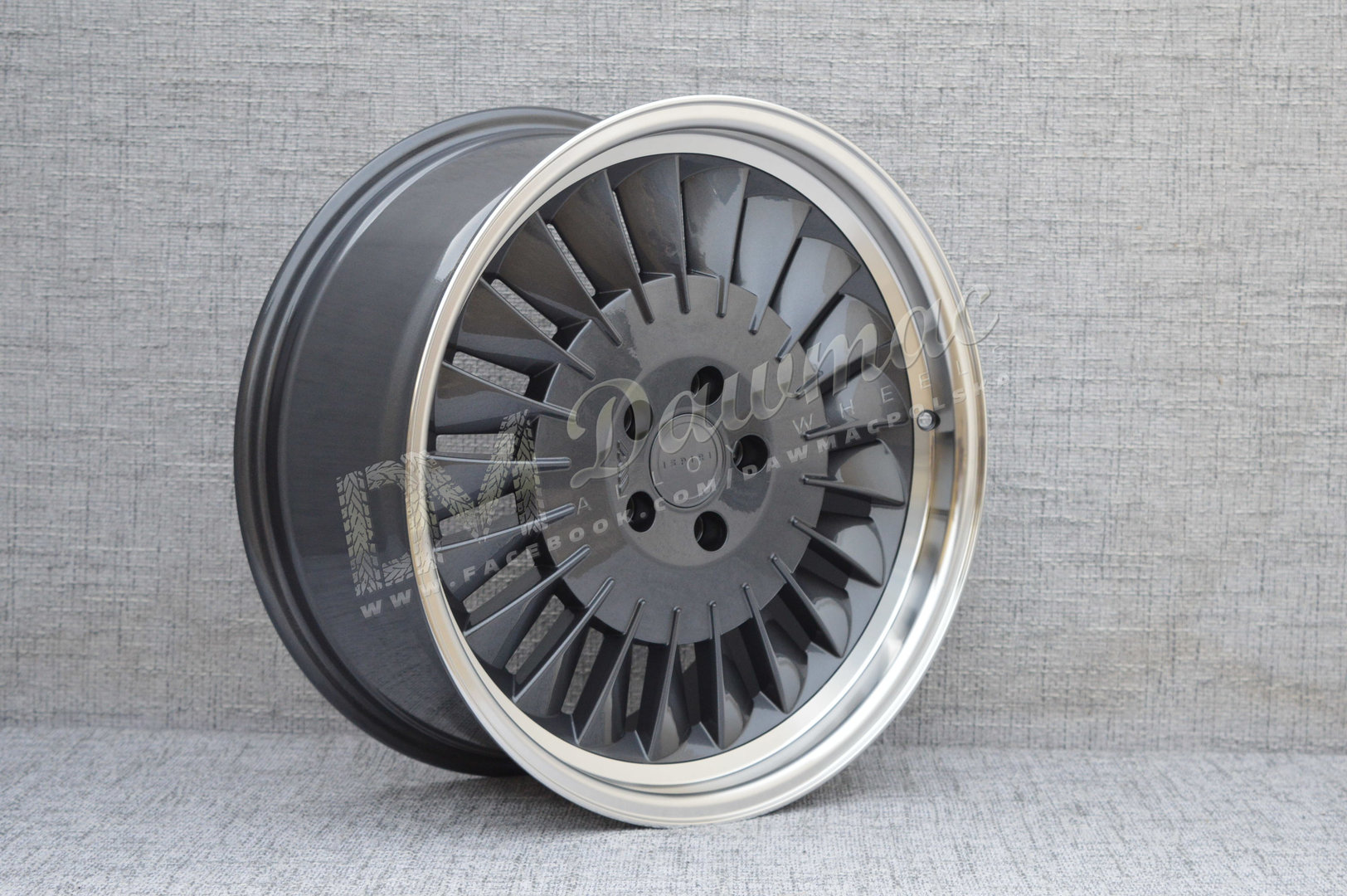 ISPIRI CSR1D 19" 10J ET35 5x112 Carbon Graphite Polished Lip - obrazek 4