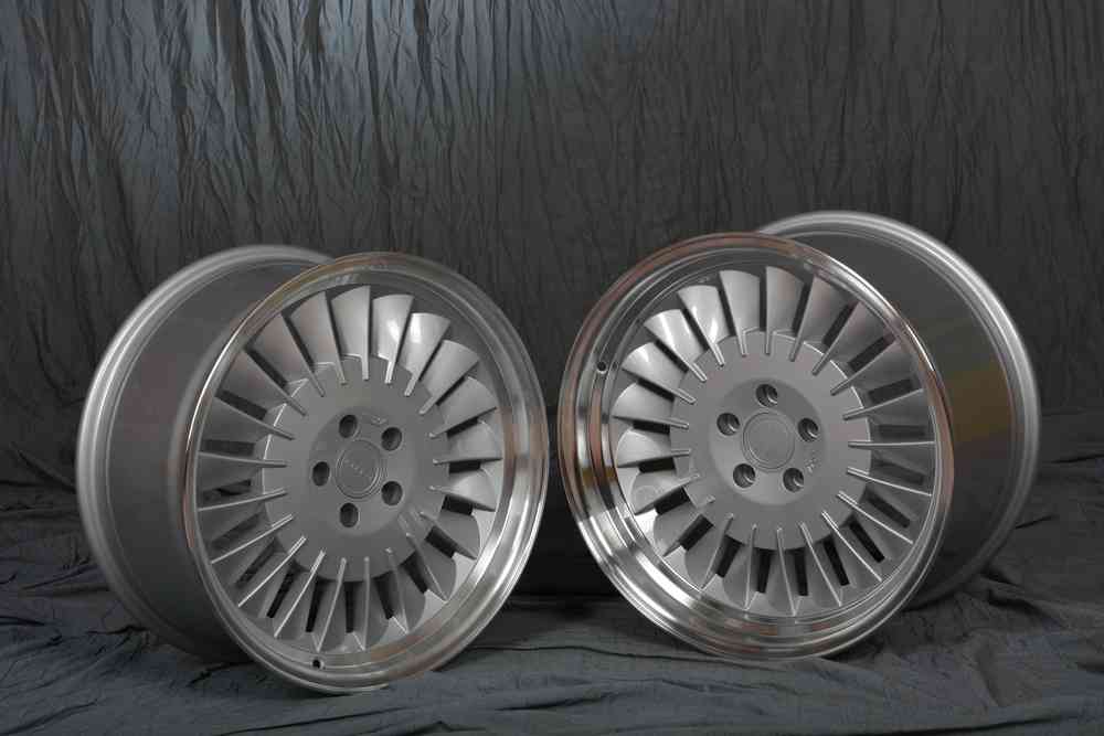 ISPIRI CSR1D 19" 8,5J ET42 + 10J ET42 5x112 Silver Polish Lip