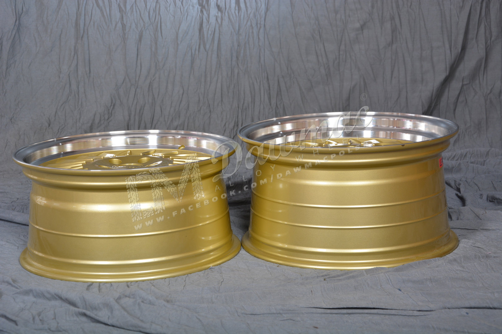 ISPIRI CSR1D 19" 8,5J ET42 + 10J ET42 5x112 Vintage Gold Polished Lip - obrazek 6