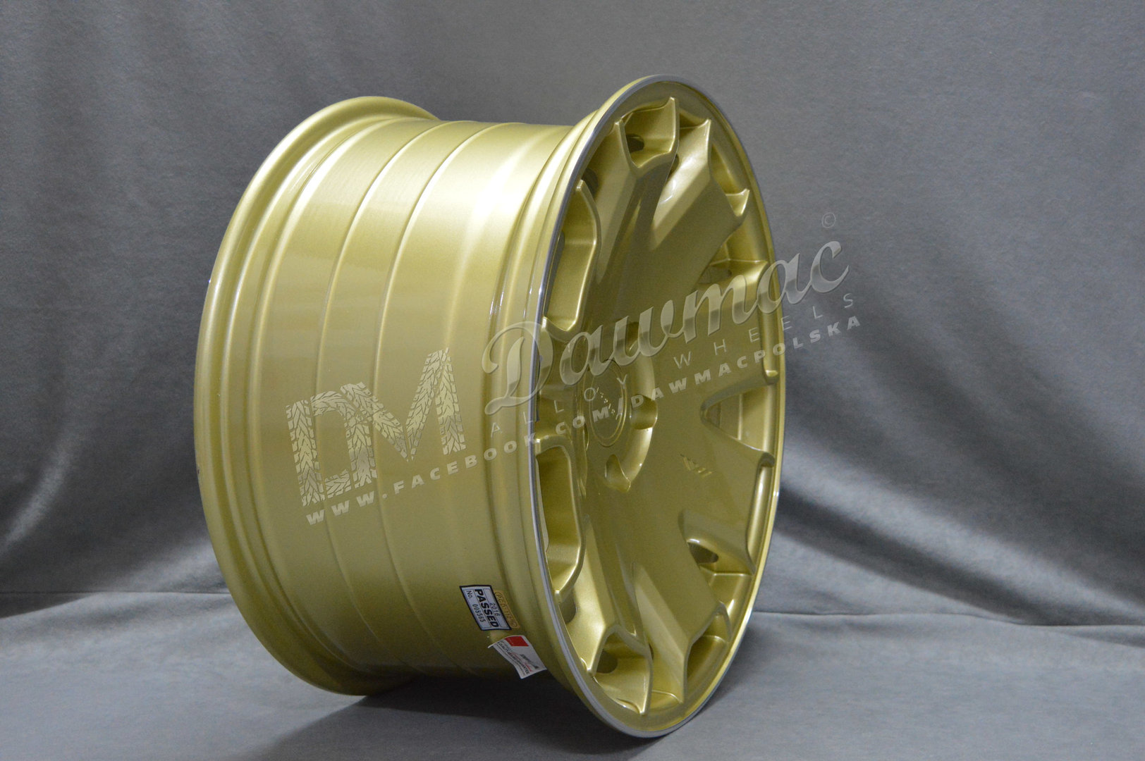 ISPIRI CSR2 18" 8,5J ET42 + 9,5J ET42 5x112 Vintage Gold Polished Lip - obrazek 5