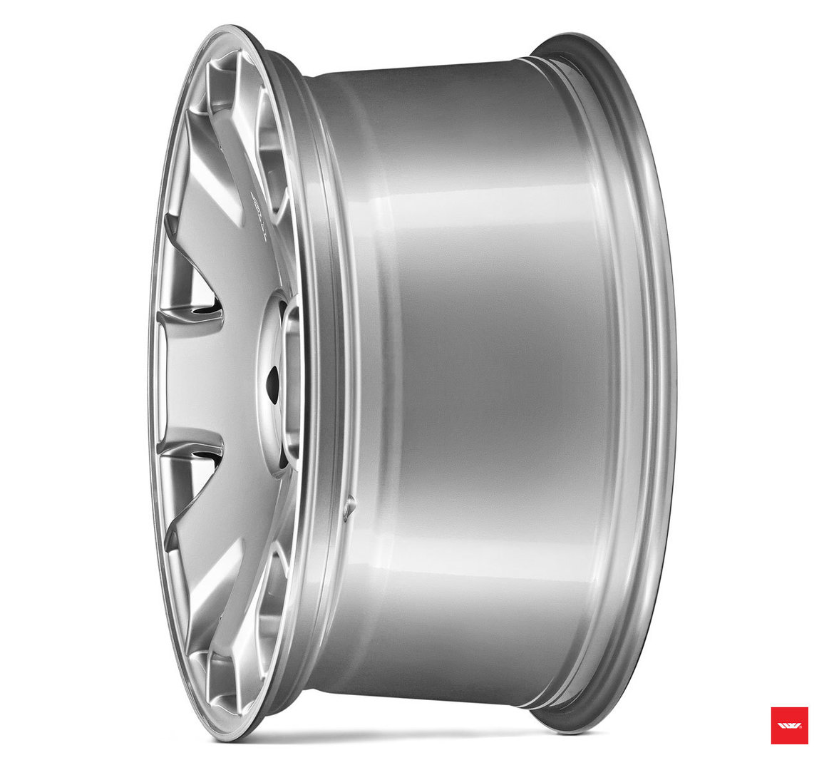 ISPIRI CSR2 19" 8,5J ET32 + 9,5J ET42 5x112 Pure Silver Polished Lip - obrazek 3