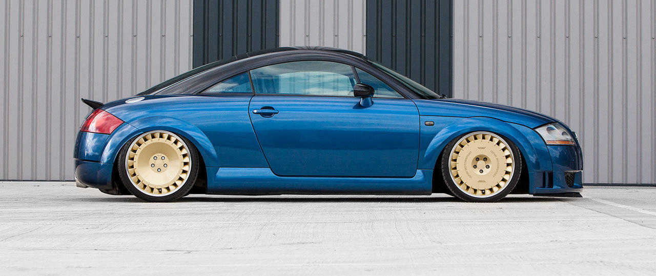 ISPIRI CSRD TF 18" 8,5J ET35 + 9,5J ET38 5x100 Vintage Gold Polished Lip - obrazek 3