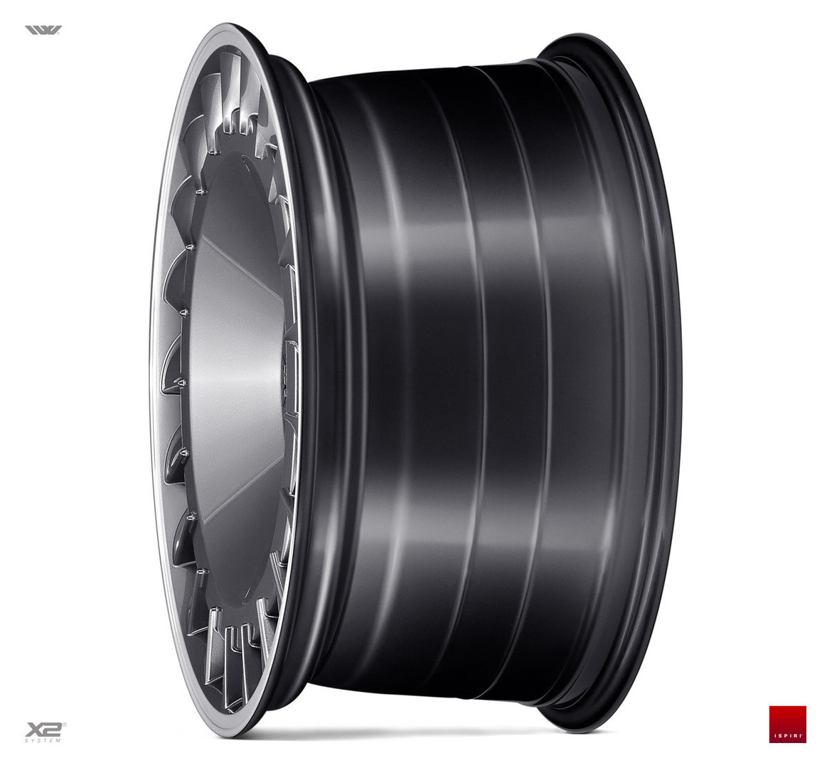 ISPIRI CSRD TF 18" 8,5J ET42 + 9,5J ET42 5x112 Carbon Graphite Polished Lip - obrazek 3