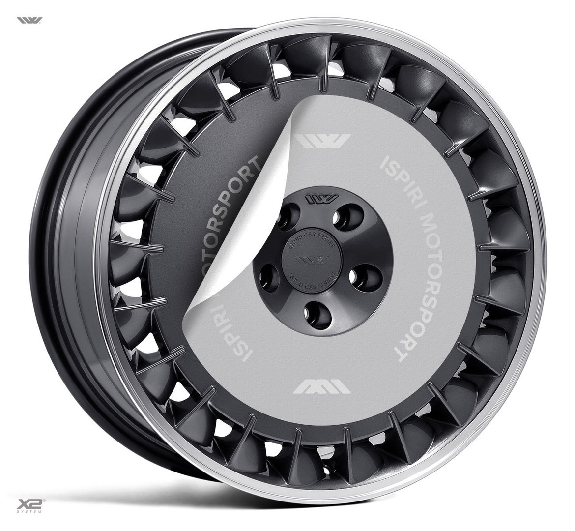 ISPIRI CSRD TF 18" 9,5J ET42 5x112 Carbon Graphite Polished Lip - obrazek 6