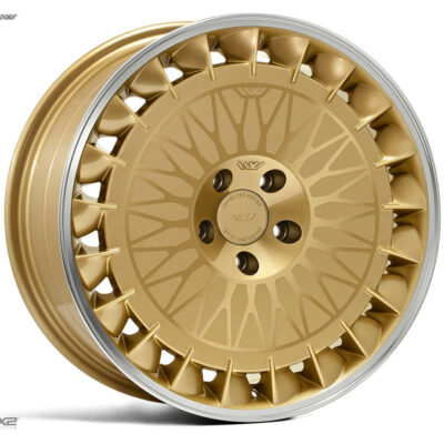 ISPIRI CSRD TF 19" 10J ET42 5x112 Vintage Gold Polished Lip